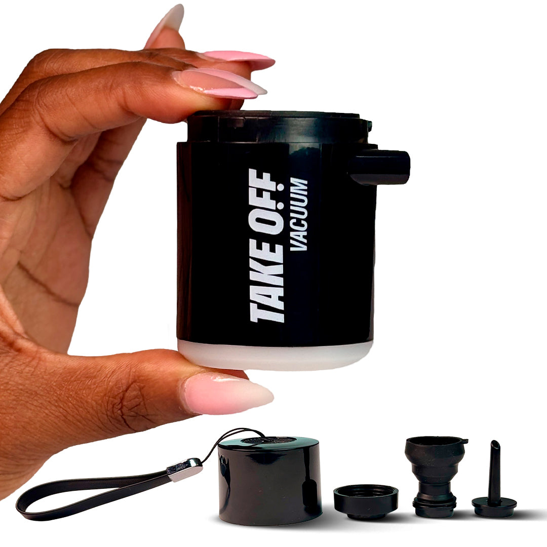 Mini Vacuum Pump 2.0 (NEW) + Vacuum Bags (5 Pack) - Black