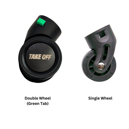 Green Tab Double Wheels Set - 4 Pack (New)
