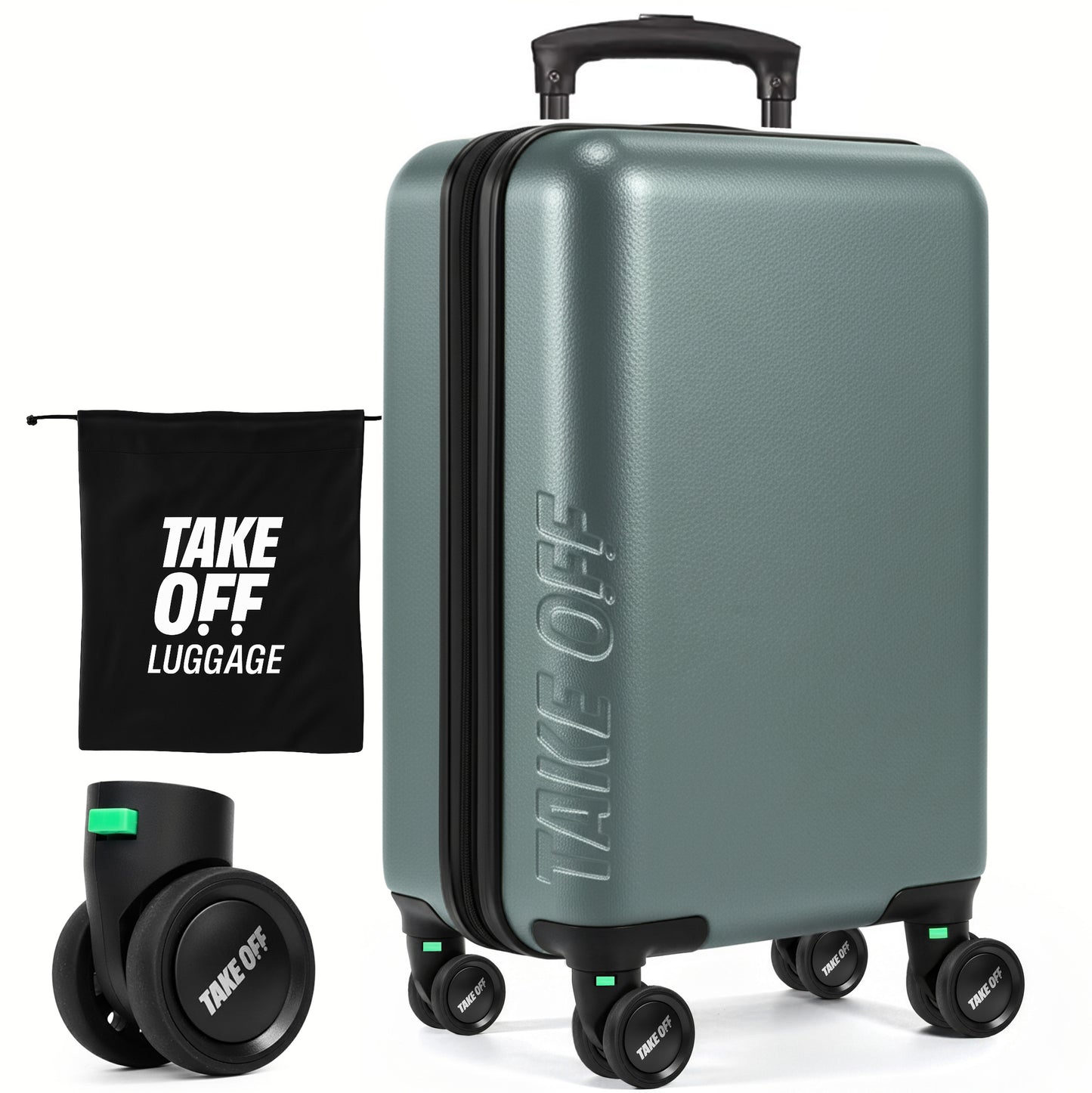 Personal Item Suitcase 3.0+ (GREEN Tab)