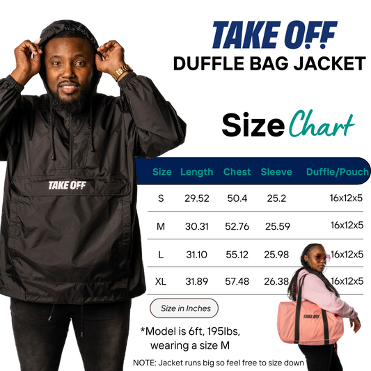 Duffle Bag Jacket (No Crossbody Strap)