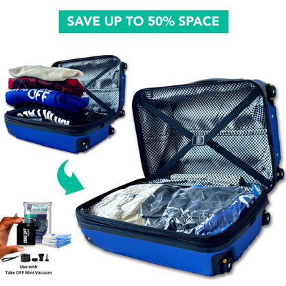 Mini Vacuum Pump 2.0 (NEW) + Vacuum Bags (5 Pack) - Black