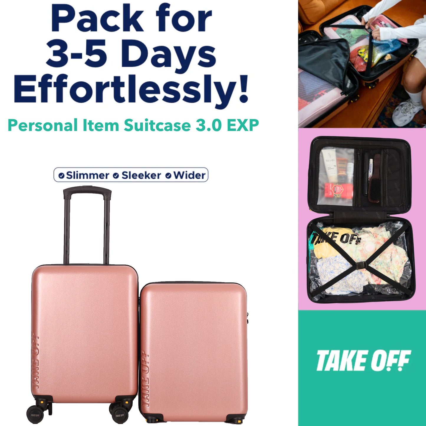 Personal Item Suitcase 3.0 - Expandable