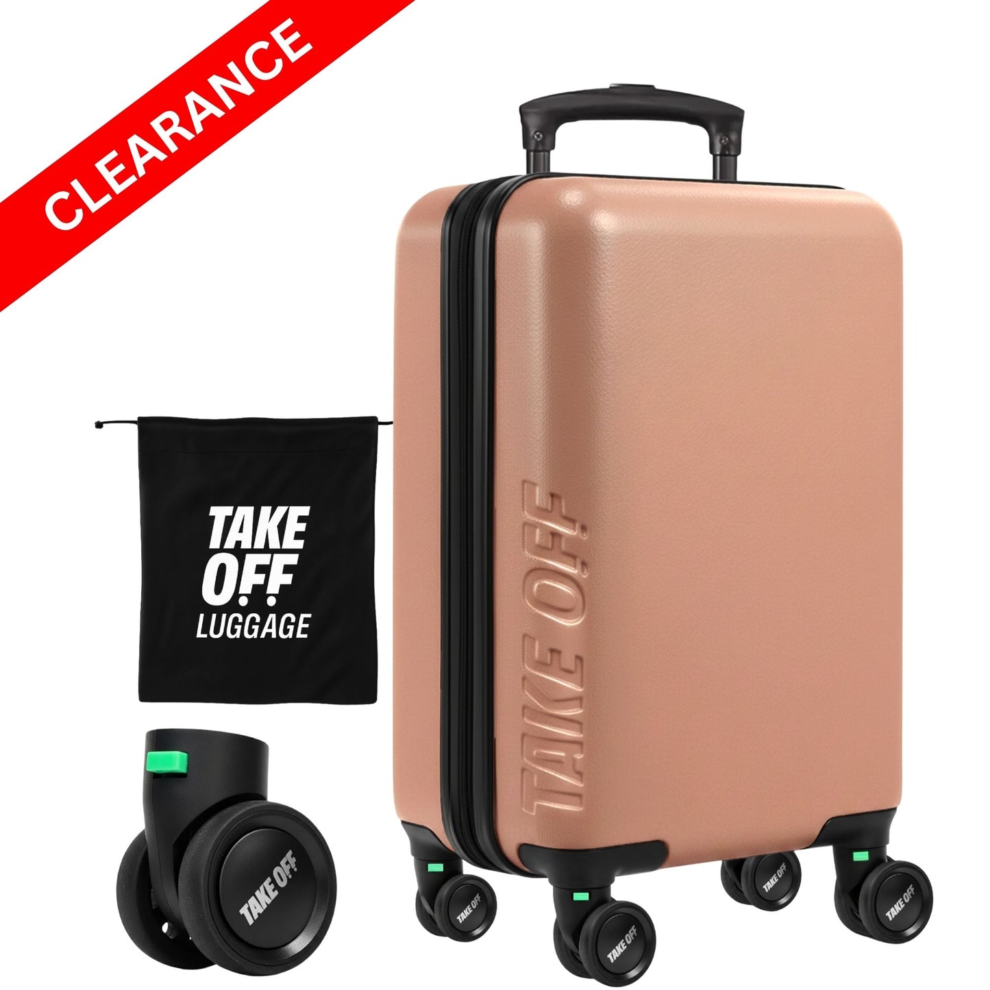 Personal Item Suitcase 3.0+ (GREEN Tab)