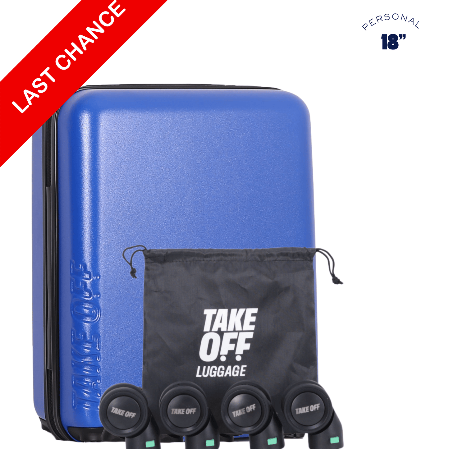 Personal Item Suitcase 3.0+ (GREEN Tab)